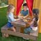 KidKraft Modern Outdoor Wooden Playhouse with Picnic Table, Mailbox & Outdoor Grill